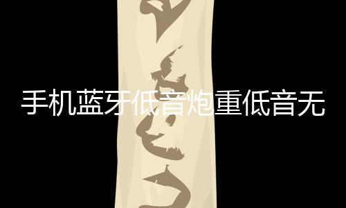 手机蓝牙低音炮重低音无线汽车载音箱12V24V改装功率超大音量音响下载